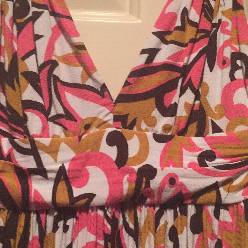 Milly Multi Colored Sun Dress.Tortoise Shell. S - Picture 4 of 8